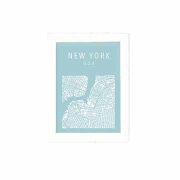 تابلو گرافیکی ایندیگو طرح نقشه نیویورک