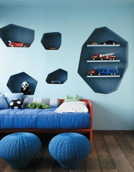 از تو رفتگی های داخل دیوار در طراحی اتاق کودک بهره مند شوید
