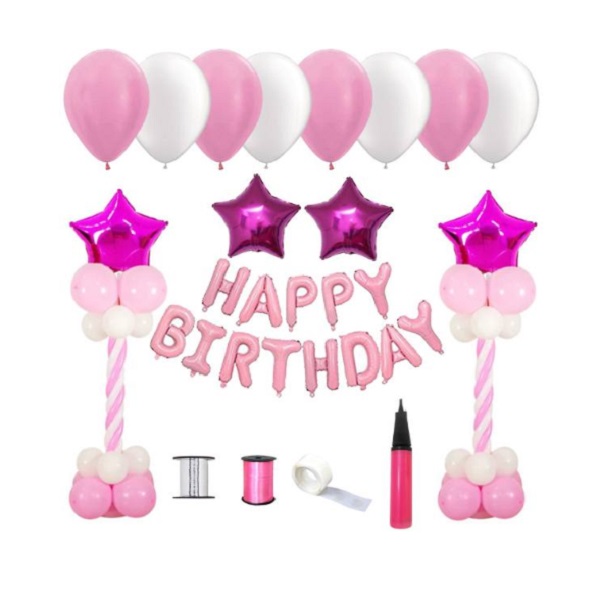پک بادکنک تزئینی تولد جشنکده طرح HAPPY BIRTHDAY کد HBC01