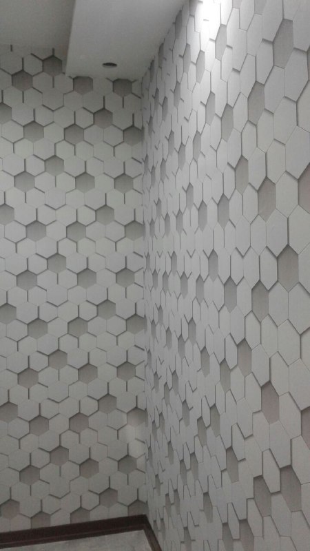کاغذ دیواری سه بعدی طرح لانه زنبوری