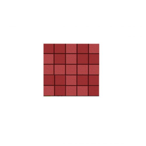 سنگ فرش و کفپوش فضای باز طرح چهارخانه رنگ قرمز کد 16