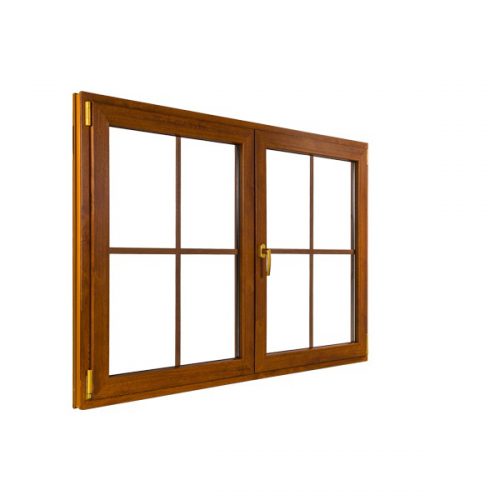 پنجره UPVC دو لنگه بازشو با وادار متحرک بوتیا مدل FRENCH WINDOW