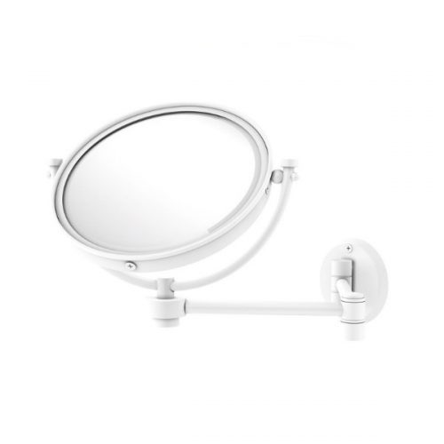 آینه آرایشی استیل دیواری پایه مفصلی مدل MATTE WHITE