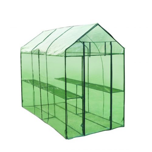 باکس گلخانه و پاسیو پیش ساخته خانگی فضای باز قفسه دار سبز مدل TEAR