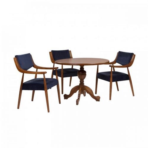 ست میز و صندلی ناهار خوری چوبی 3نفره آفر مدل هیلتون