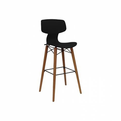 صندلی کانتر پایه بلند چوبی صنایع نظری مدل یوگو