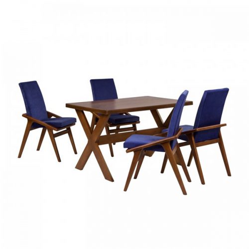 ست میز و صندلی ناهار خوری چوبی 4نفره آفر مدل دورا