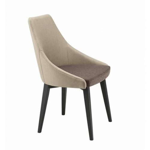 صندلی مدرن رستورانی پایه چوبی نظری مدل میلانو