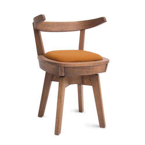 صندلی چرخان چای خوری چوبی موبلا مدل بالتیک
