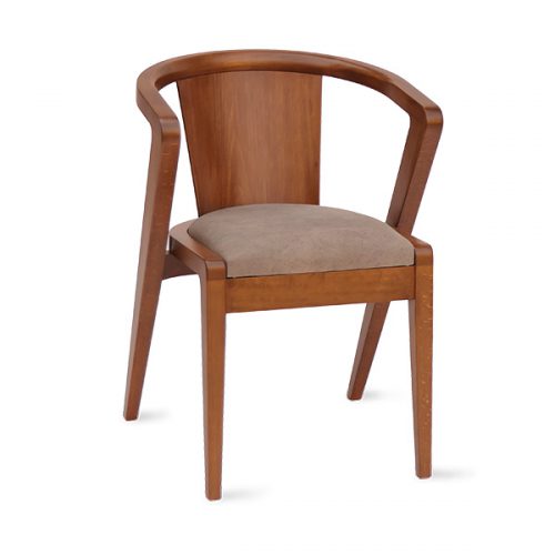 صندلی نهارخوری دسته دار چوبی موبلا مدل ون